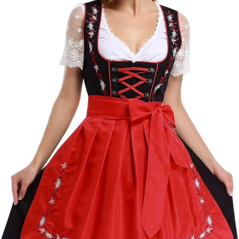 Red and Black Dirndl